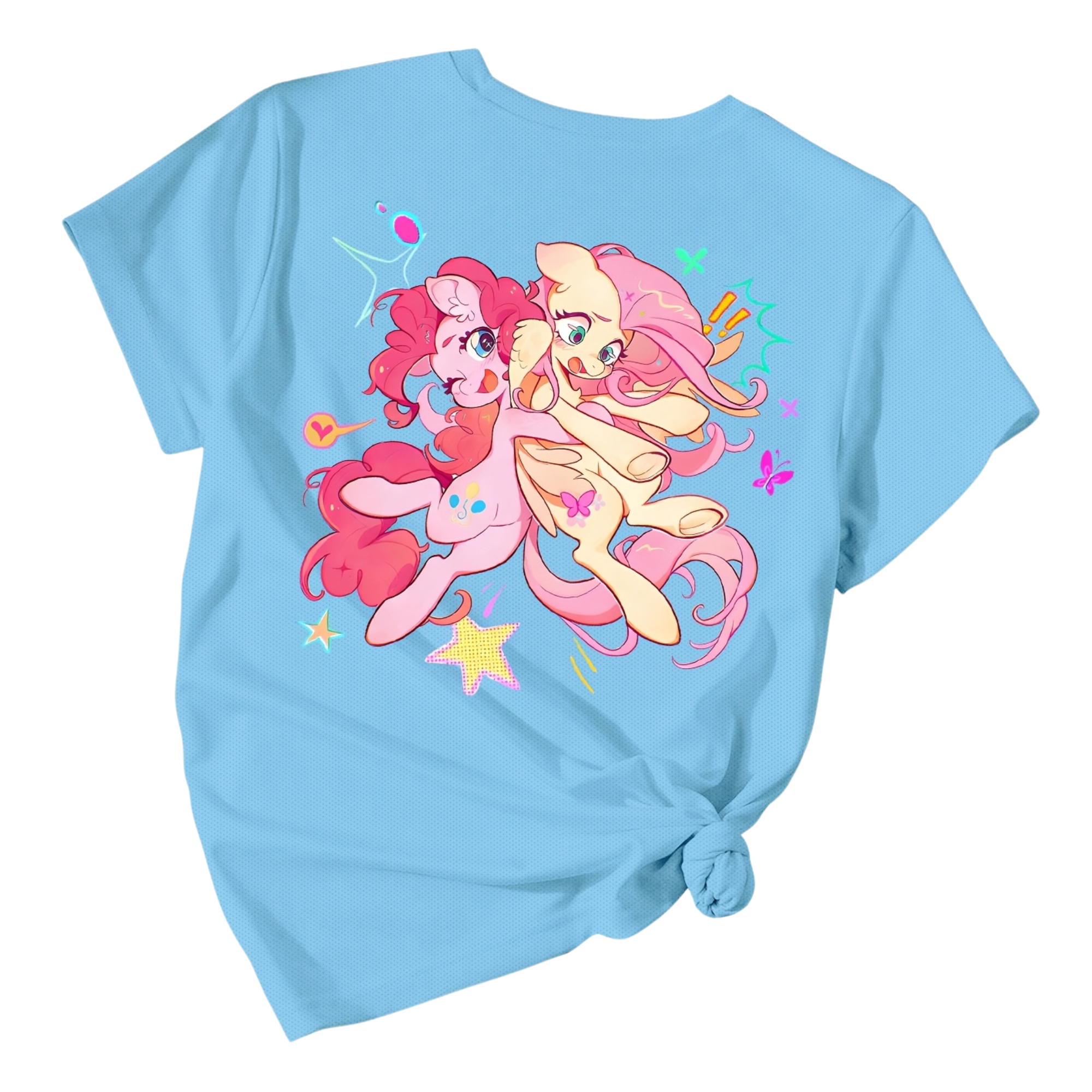 Casual Short Sleeved T Shirt With Pinkie Pie Printed For Girls