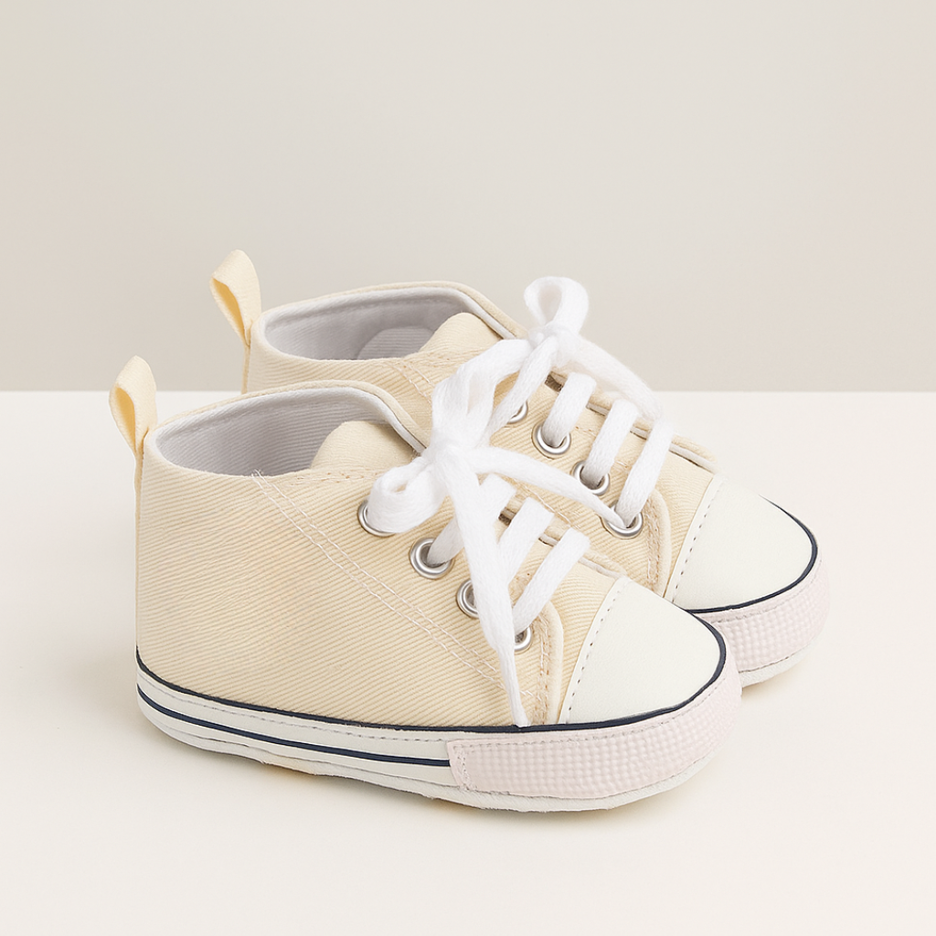 Unisex Baby Girls Boys Canvas High Top Shoes