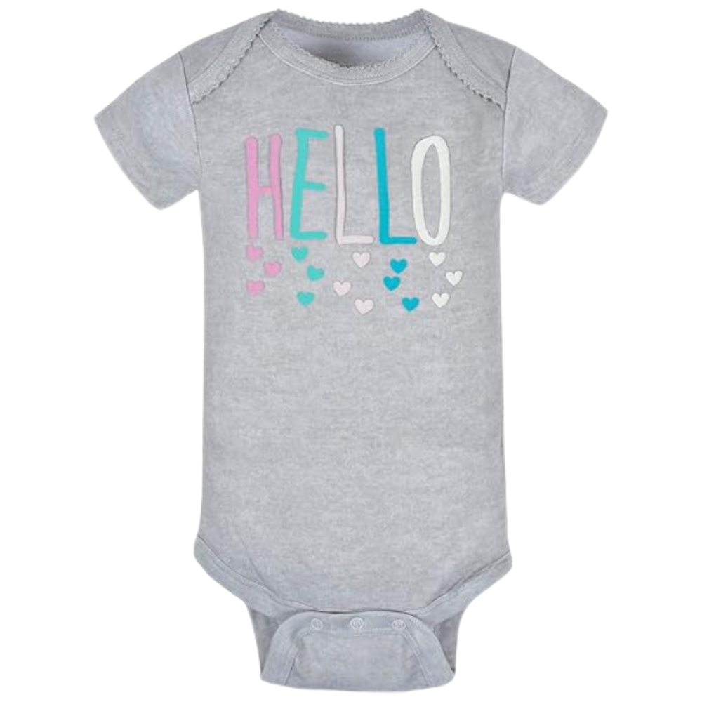 Pack of 8 Baby Girl Short Sleeve Onesies Bodysuits