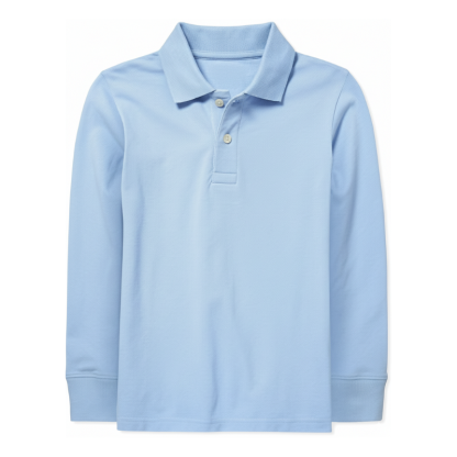 Boys Long Sleeve Pique Polo