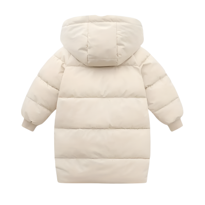 Kids Long Winter Hooded Puffer Coat Jacket