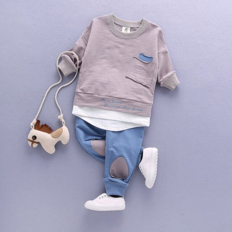 The Pastel Elephant Children's Suit-Children Cloth Shop