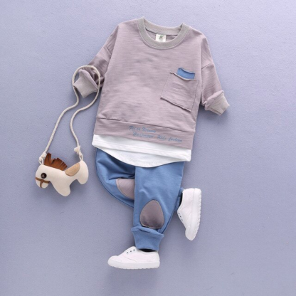 The Pastel Elephant Children's Suit-Children Cloth Shop