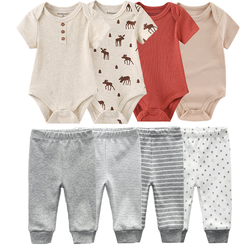 Short-Sleeved Bodysuits Trousers Infant Outfits-Children Cloth Shop