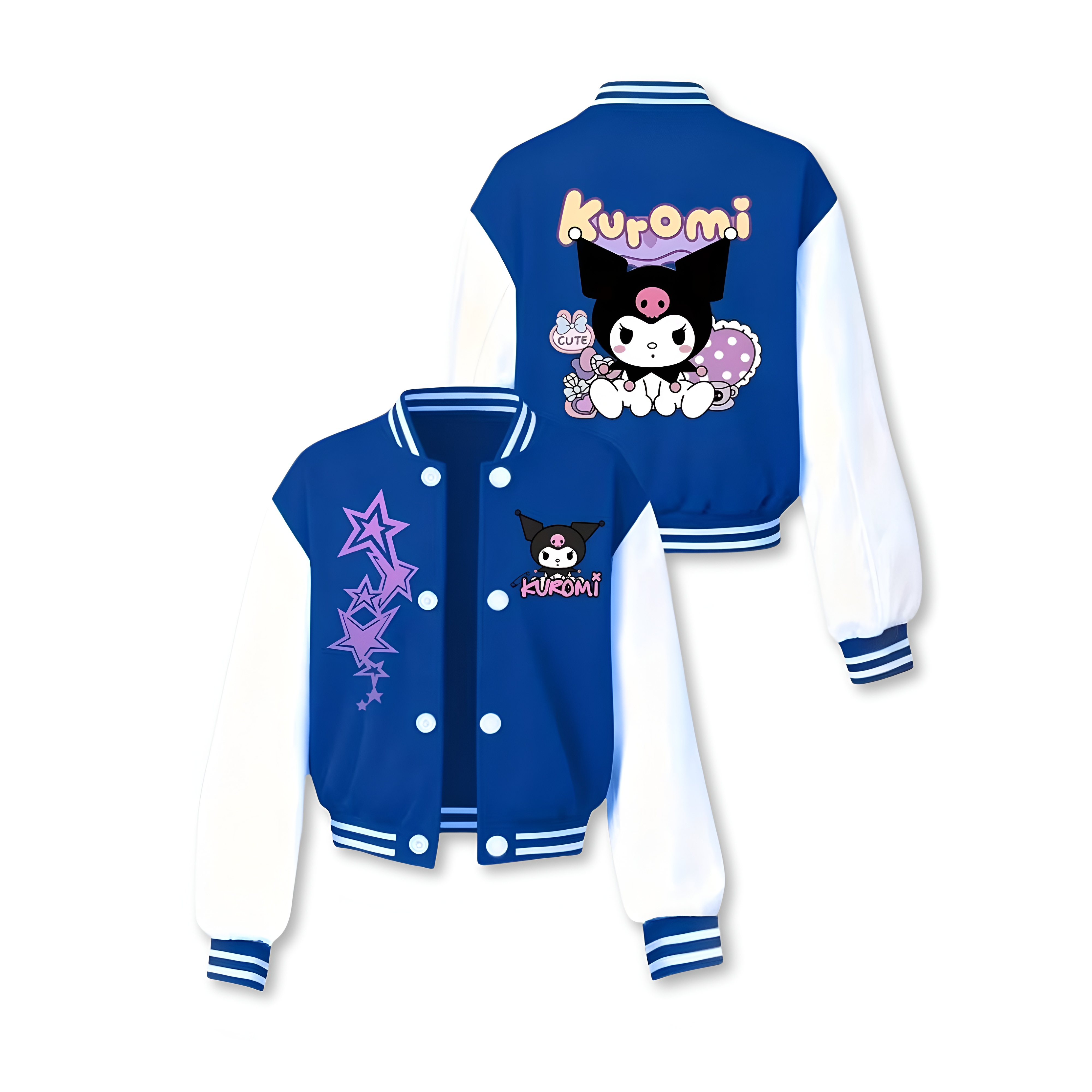 Stylish Kuromi Printed Jacket For Girls 