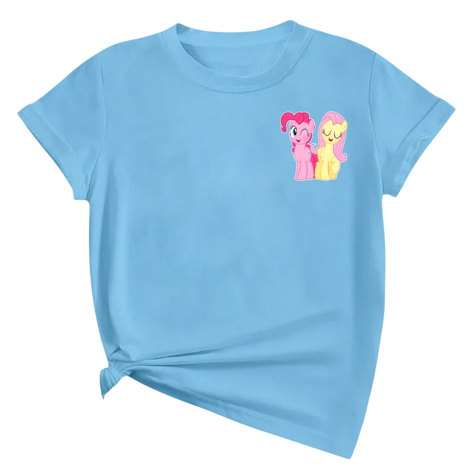 Casual Short Sleeved T Shirt With Pinkie Pie Printed For Girls