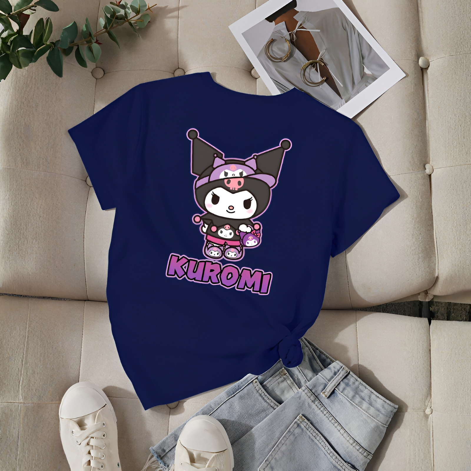 Kuromi Double Sided Printed Short Sleeve T Shirt