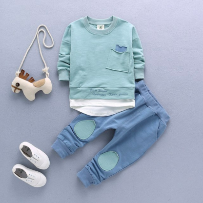 The Pastel Elephant Children's Suit-Children Cloth Shop