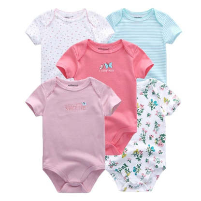 5Pcs Multi Color Toddler Jumpsuits-Children Cloth Shop