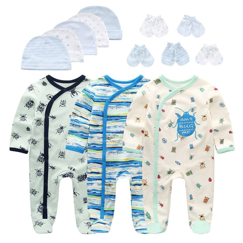 3Pcs Newborn Baby Boy Girl Outfits Clothes Set Romper-Children Cloth Shop