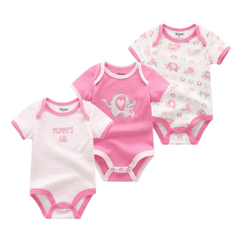 3Pcs Newborn Girl Clothes Bodysuits-Children Cloth Shop