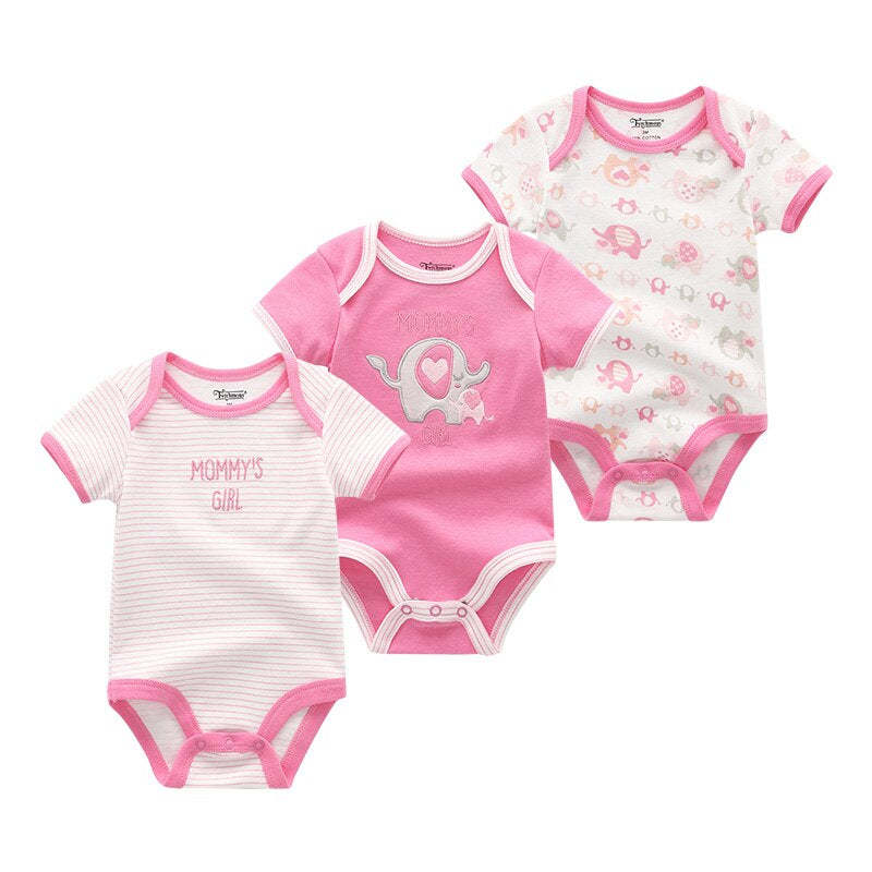 3Pcs Newborn Girl Clothes Bodysuits-Children Cloth Shop