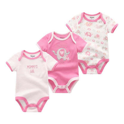 3Pcs Newborn Girl Clothes Bodysuits-Children Cloth Shop