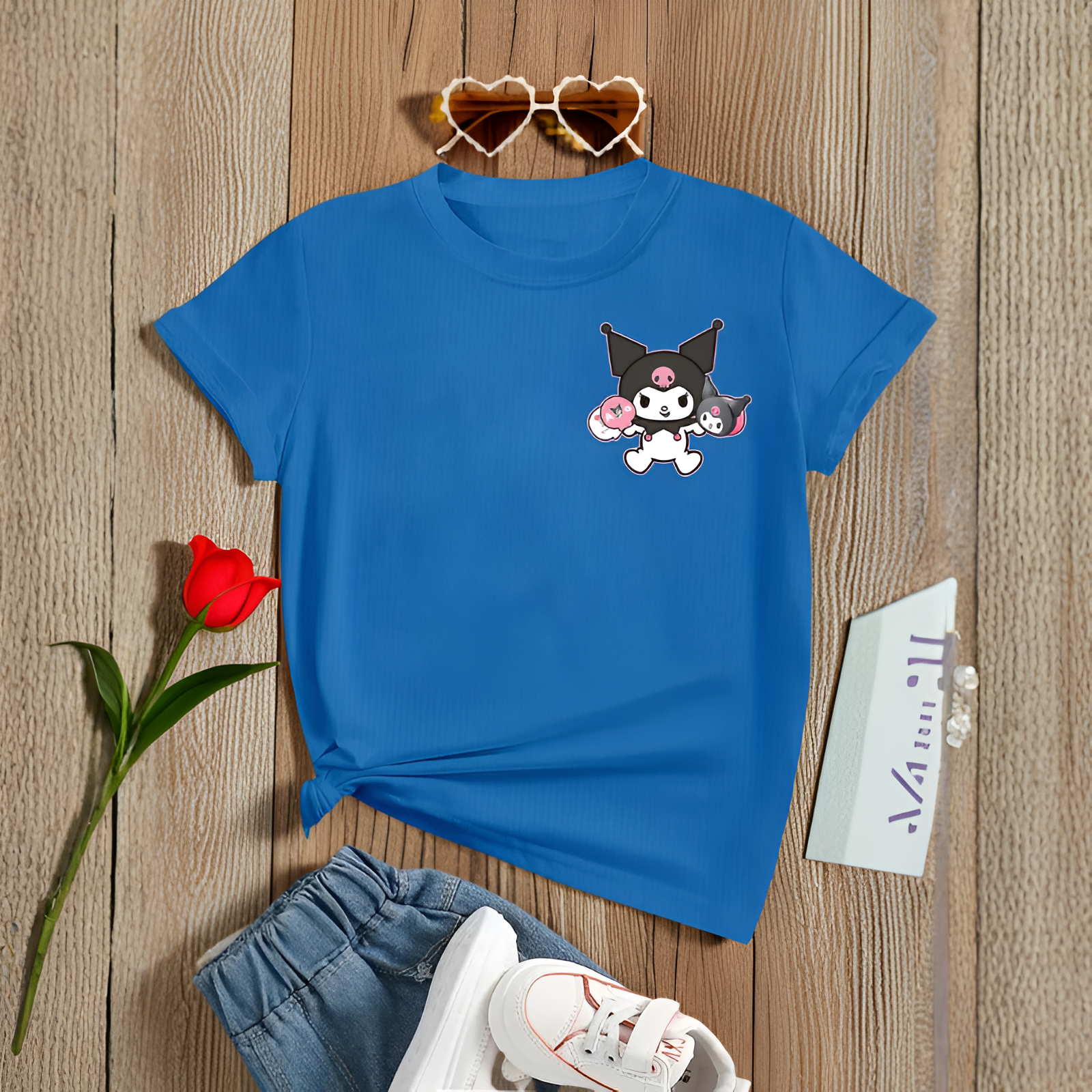 Kuromi Double Sided Printed Short Sleeve T Shirt