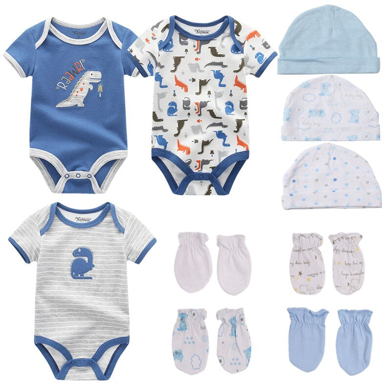 3Pcs Newborn Infant Baby Bodysuit Outfits-Children Cloth Shop