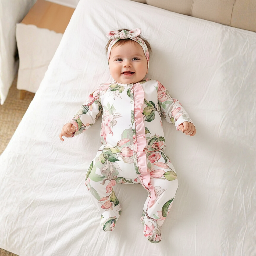 Casual One Piece Romper For Baby Girls