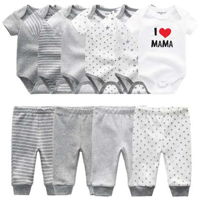 Infant Baby Boy And Girl Bodysuits Clothes Set-Children Cloth Shop