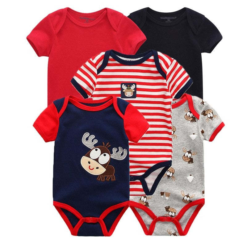 5Pcs Multi Color Toddler Jumpsuits-Children Cloth Shop