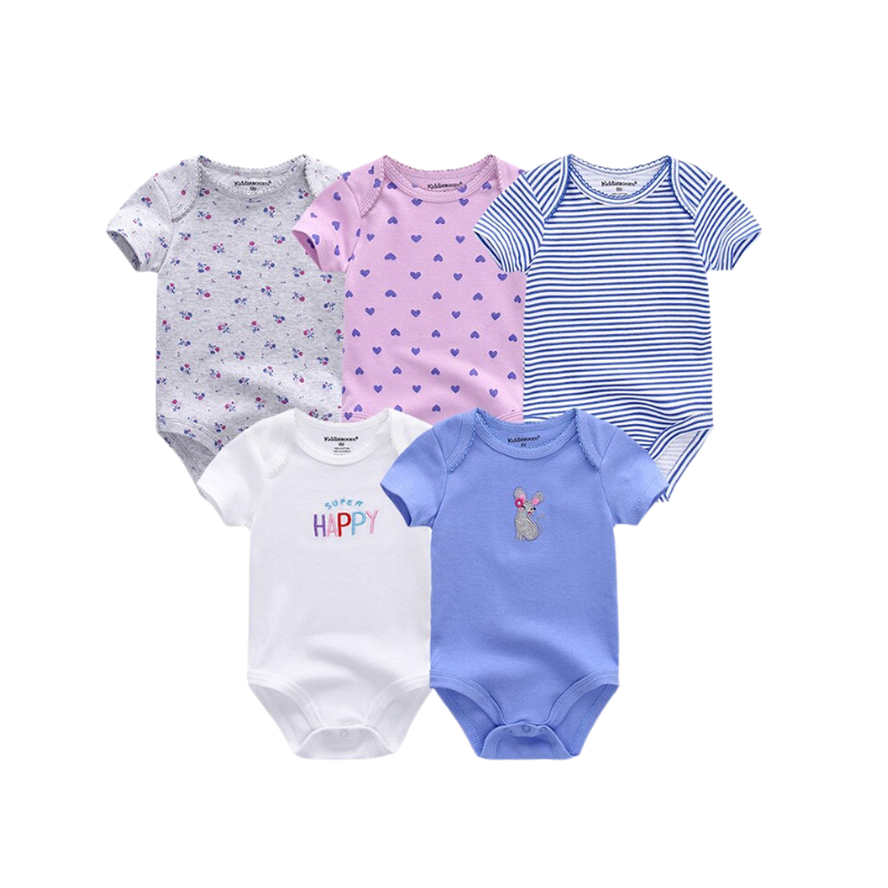 Newborn's 5Pcs Baby Bodysuit Set-Children Cloth Shop
