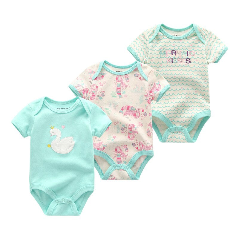 3Pcs Newborn Girl Clothes Bodysuits-Children Cloth Shop