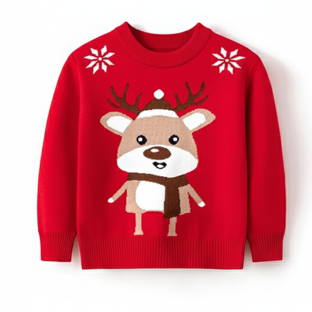 Festive Christmas Knit Sweater For Kids Collection