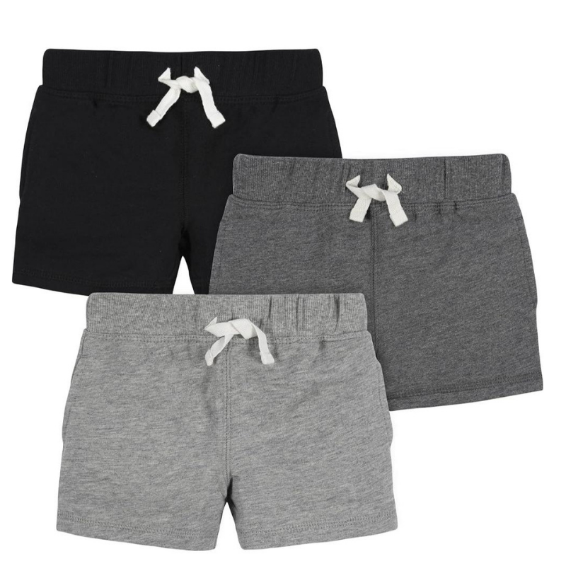Boys Toddler 3 Pack Of Pull On Knit Shorts