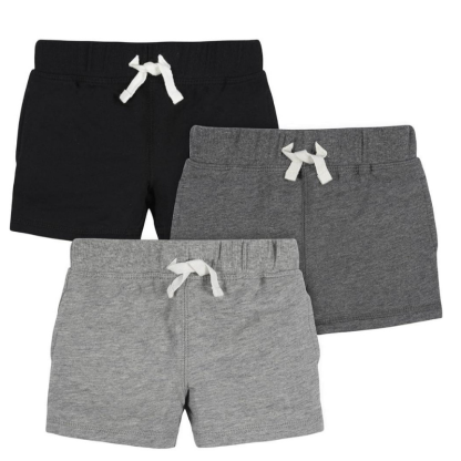 Boys Toddler 3 Pack Of Pull On Knit Shorts