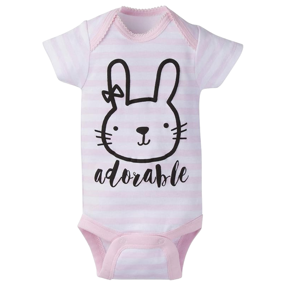 Pack of 8 Baby Girl Short Sleeve Onesies Bodysuits