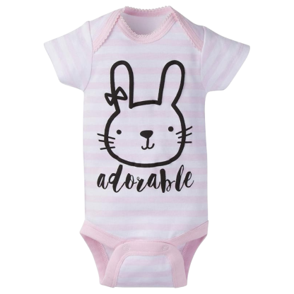 Pack of 8 Baby Girl Short Sleeve Onesies Bodysuits