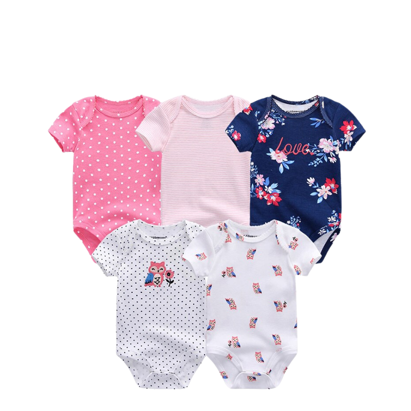 Newborn's 5Pcs Baby Bodysuit Set-Children Cloth Shop