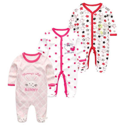 3Pcs Rompers Clothes Set For Newborn Baby-Children Cloth Shop