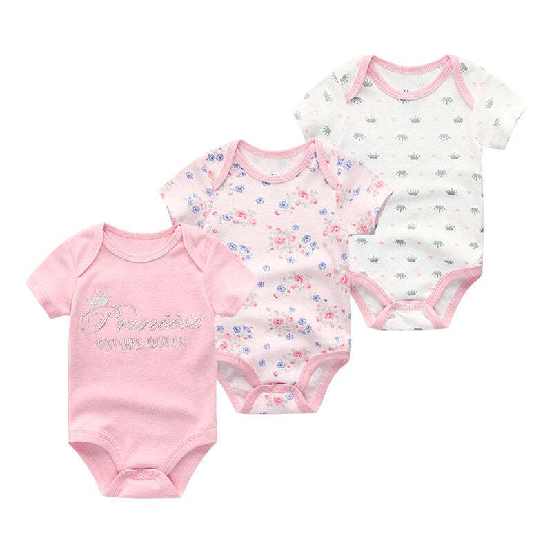 3Pcs Newborn Girl Clothes Bodysuits-Children Cloth Shop