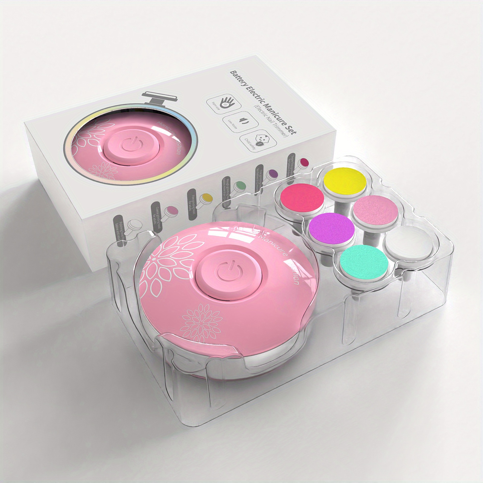 Electric Nail Filer Trimmer Tool Care Kit For Kids