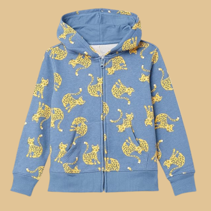 Fleece Zip Up Hoodie Sweatshirt For Girls And Toddlers