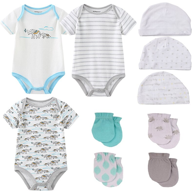 3Pcs Newborn Infant Baby Bodysuit Outfits-Children Cloth Shop