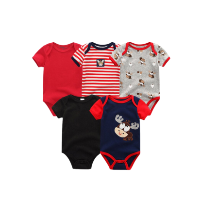 5Pcs Newborn Baby Bodysuit-Children Cloth Shop