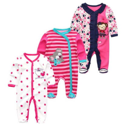 3Pcs Rompers Jumpsuit Set For Infant-Children Cloth Shop
