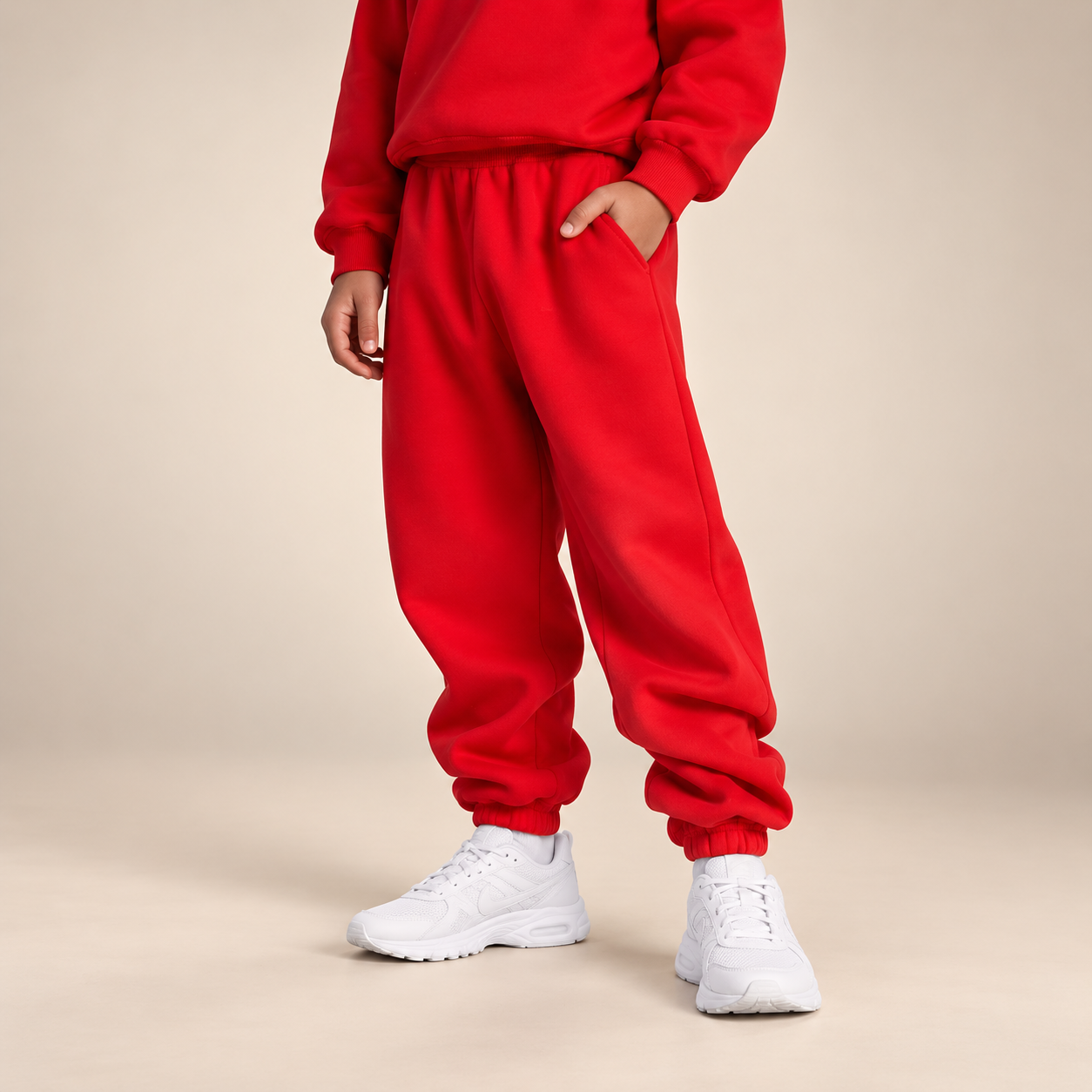 Comfortable Casual Jogger Sweatpants With elasticized Band For Kids