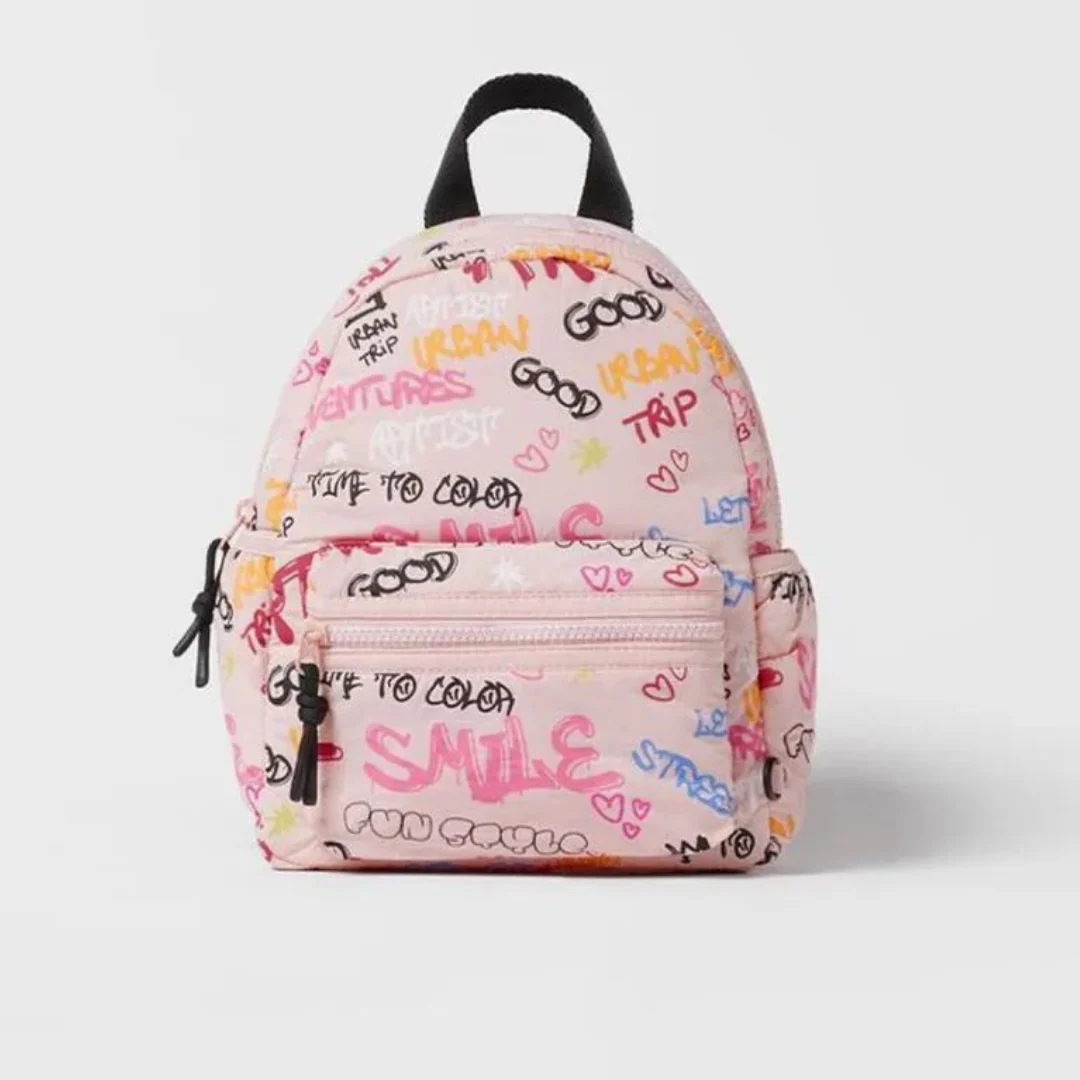 Versatile Graffiti Print Backpack