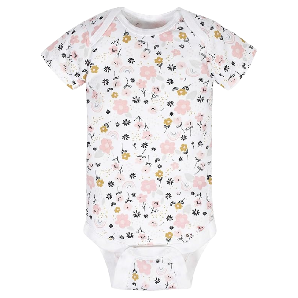 Pack of 8 Baby Girl Short Sleeve Onesies Bodysuits