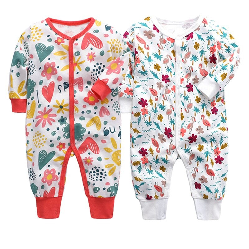 Pack Of 2 Long Sleeves Unisex Baby Jumpsuit-Children Cloth Shop