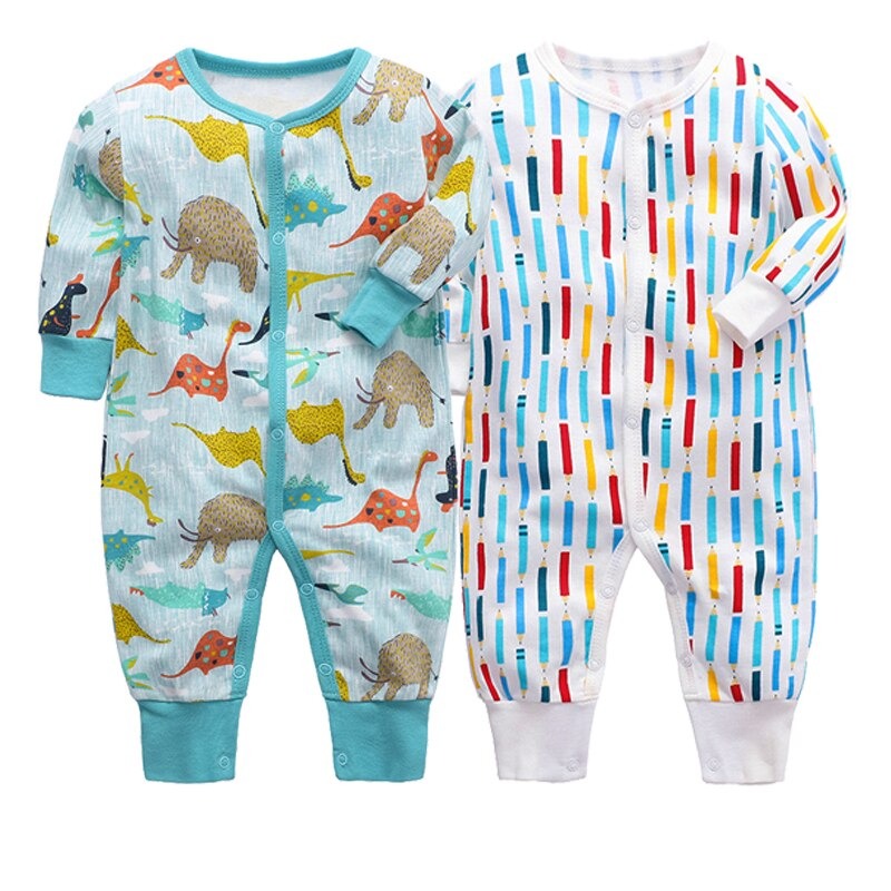 Pack Of 2 Long Sleeves Unisex Baby Jumpsuit-Children Cloth Shop