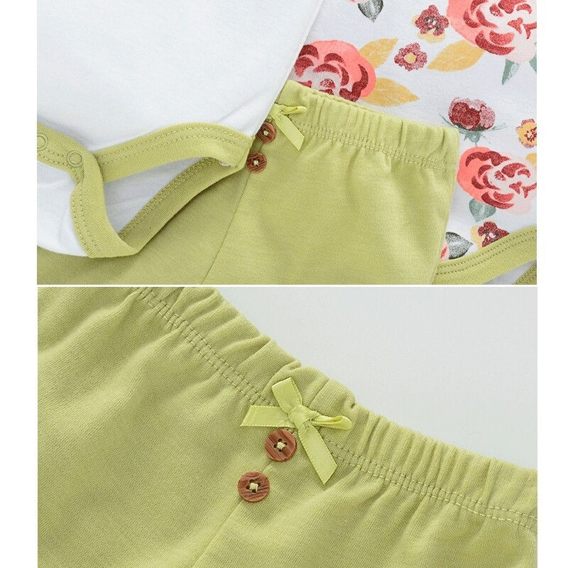 2Pcs Bodysuit And Pants Outfit Set-Children Cloth Shop