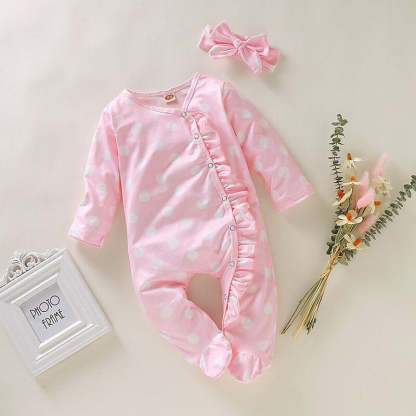 Floral Romper With Headband For Toddlers-Children Cloth Shop