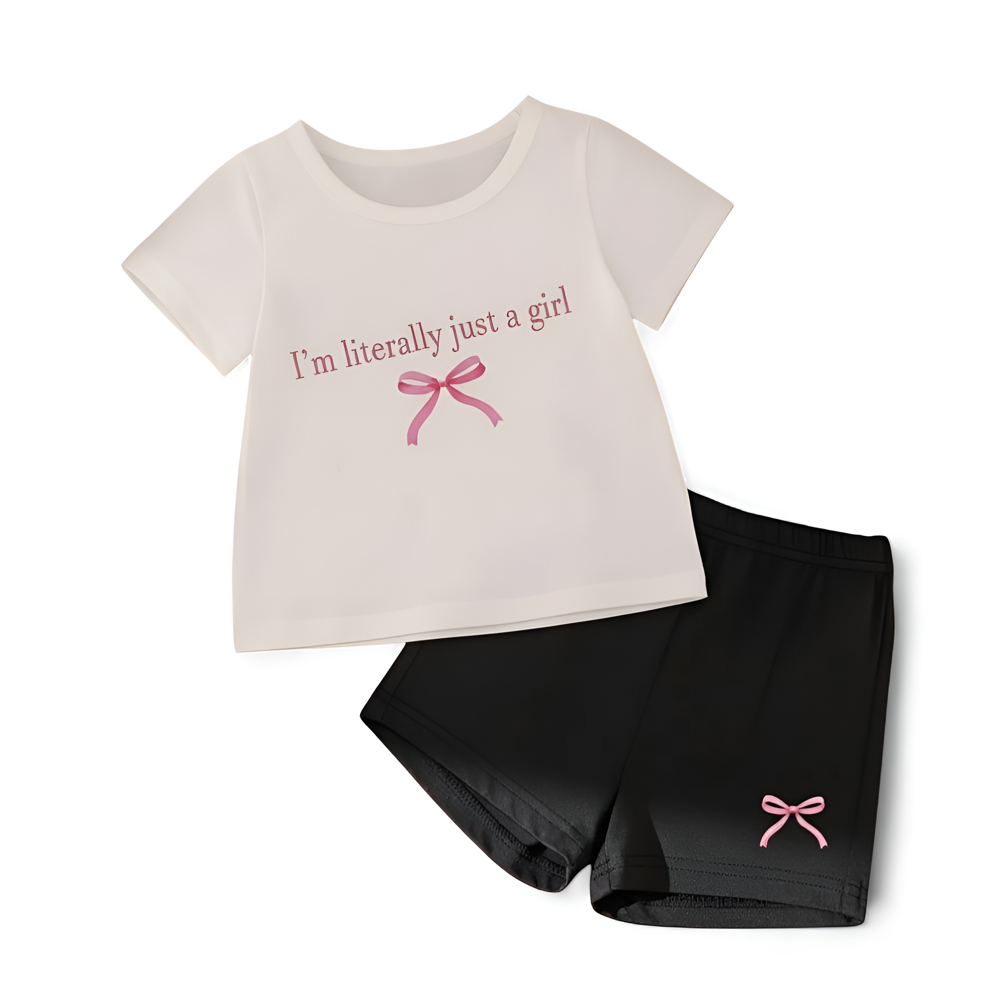 Summer Essentials For Little Girls Casual Two Piece Outfit