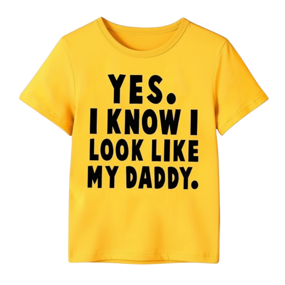 Boys Funny Print Short Sleeve T Shirt