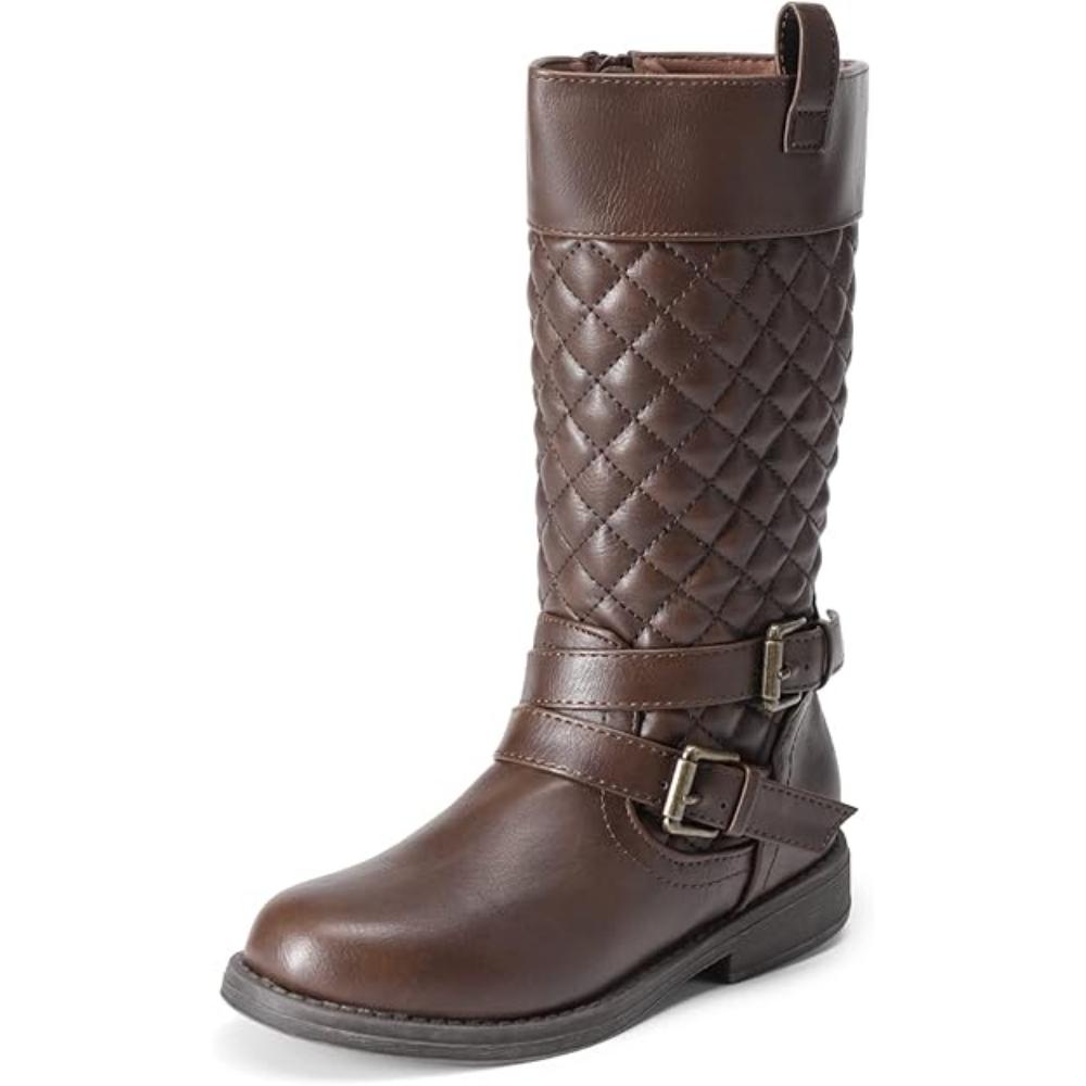 Girls Quilted Riding Boots For Toddlers