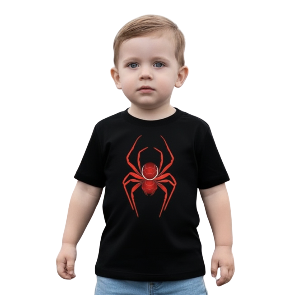 Spider Graphic Print Short Sleeve T Shirt 