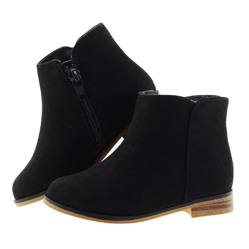 Suede Zipper Boots For Toddlers