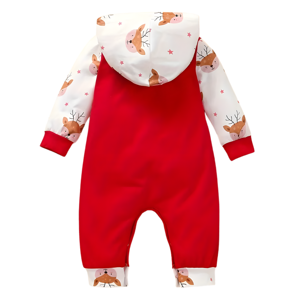 Christmas First Christmas Red And White Onesie For Baby Girl 